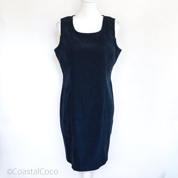 Vintage RJ&Co Dress Jacket Set 12P Micro Suede Floral Embroidered Career Holiday - Picture 4 of 16